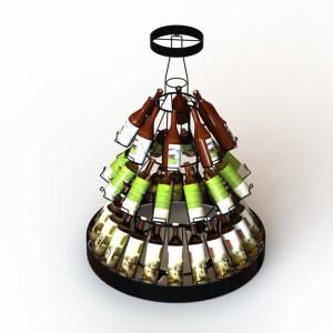Wholesale 30 Bottles Christmas Tree Shaped Wine Rack , 3 Layers Wine Bottle Christmas Tree Stand from china suppliers