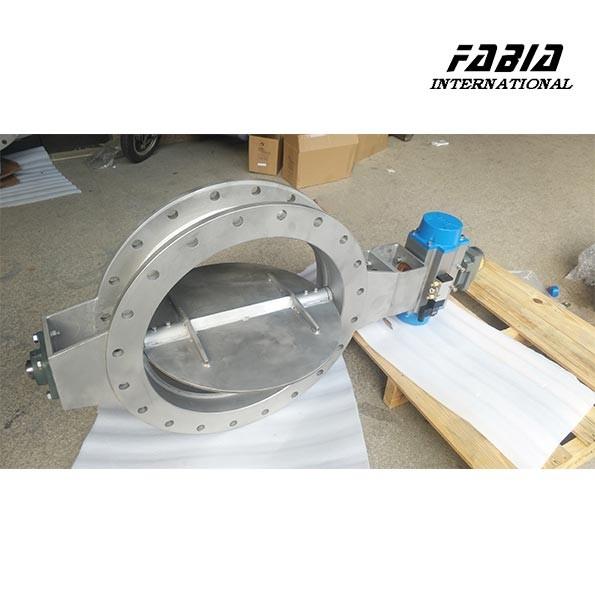 Pneumatic ICER Diesel Engine Exhaust Gas Treatment Butterfly Valve Smart Control