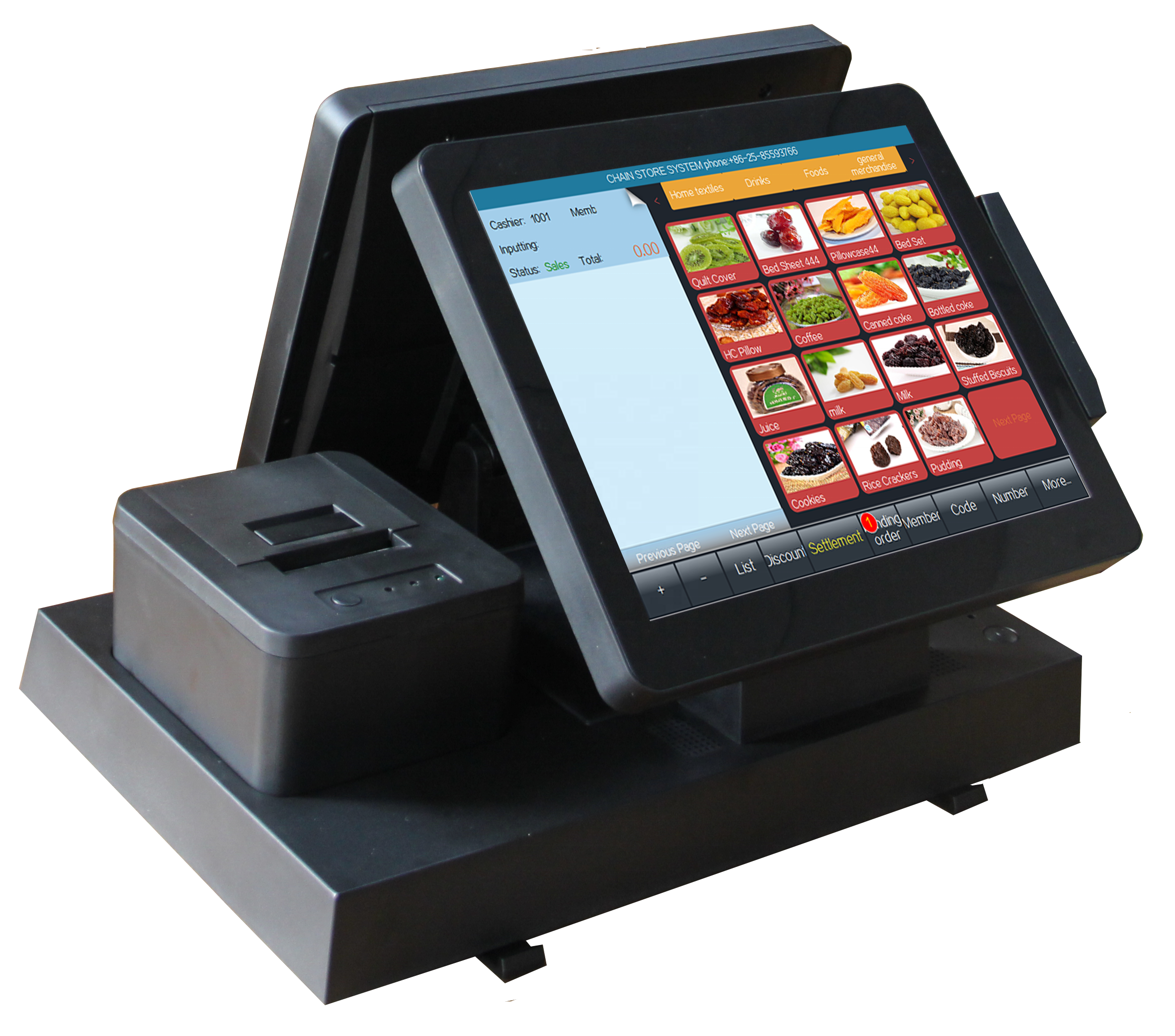 12 inch RK3288 Quad Core 1.8GHz Win Desktop POS Machine with Intel J1800/J1900 CPU