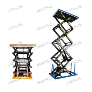 Wholesale 2000kg Electric Multi Scissor Heavy Duty Lift Table Max Height 4.2m Ladder Lift from china suppliers