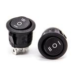 On Off On 3 Position 3 Pins Round Rocker Switch 6a 250vac 10a 125vac
