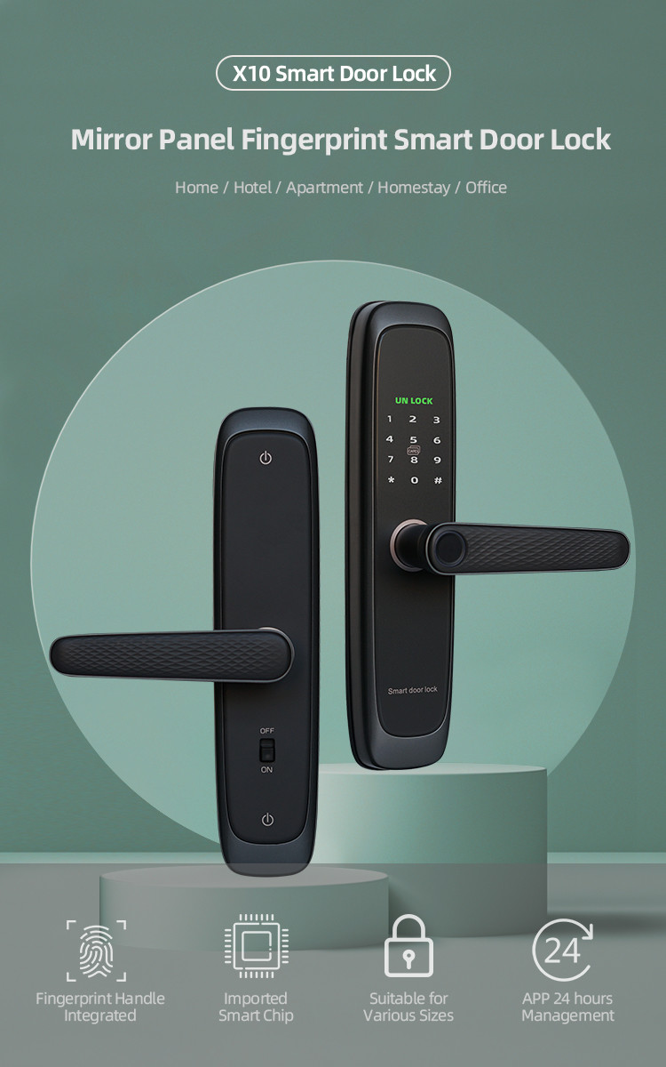 ROHS Wireless Deadbolt Lock Rfid Card Wifi Keyless Door Lock