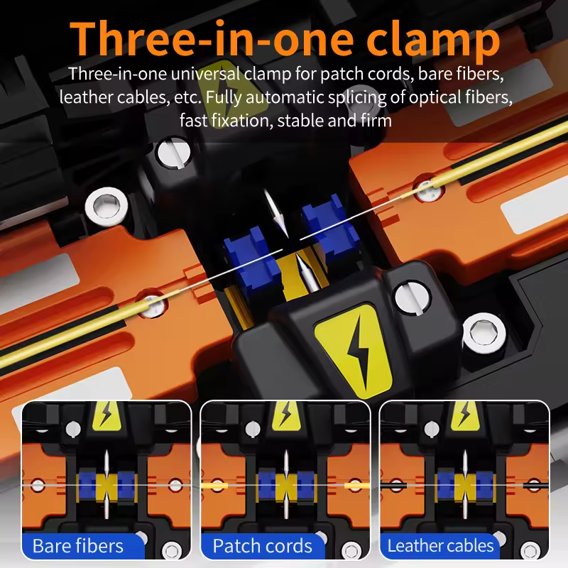 M5 Fiber Fusion Splicer 4 Motor Core Alignment Mini Optical Fiber Welding Machine For Ftth