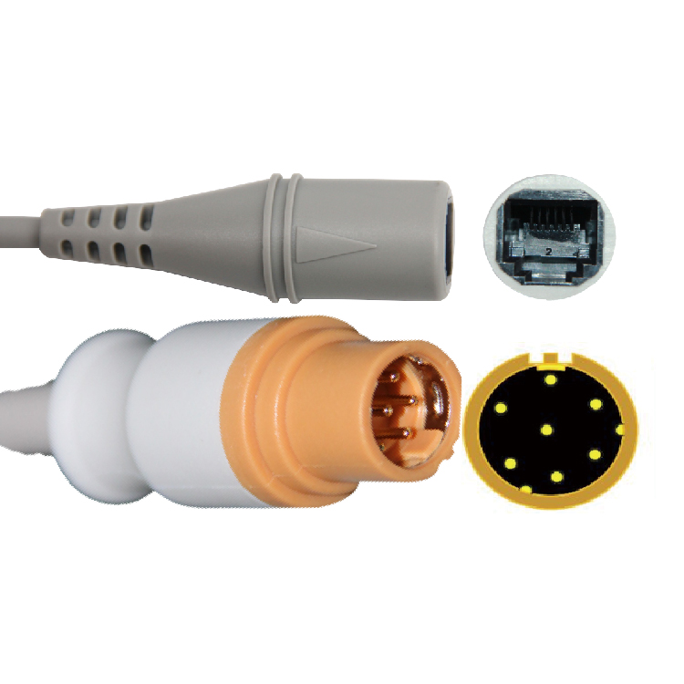 SIEMENS IBP adapter cable to Smiths / Abbott transducer