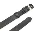 Fashionable Black Genuine Leather Belt For Women Customized Size