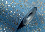 High Range Blue Bronzing Non-Woven Paper Modern Removable Wallpaper for Living