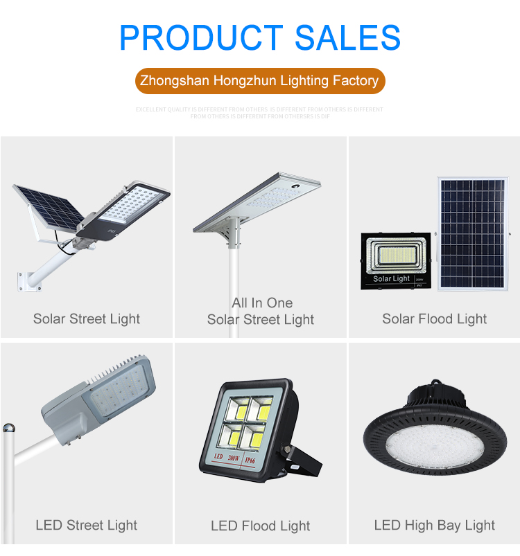 Time Control Solar Powered Street Lights 100W 200W 300W 400W Led Roadway Lamp