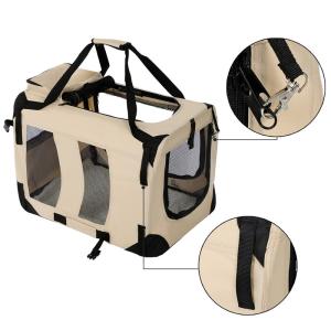 Wholesale Luxury Foldable Songmics Pet Carrier Relaxation Airline Approved Adjustable from china suppliers