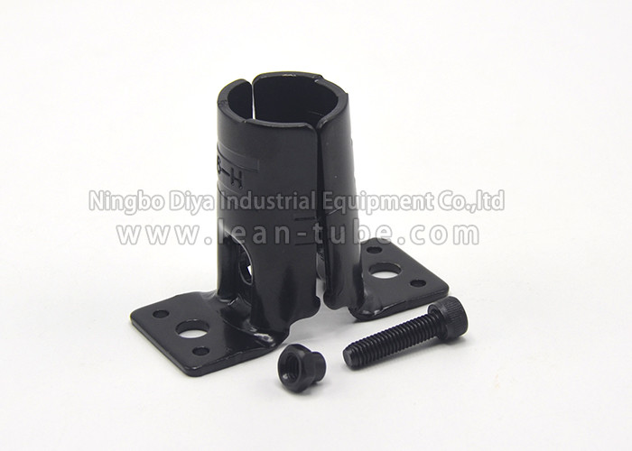 Black Anti Static Lean Tube Connector Customized Size For Pipe Worktable