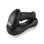 512k Storage 1600mAh Battery Wireless 2D Barcode Scanner With Charging Cradle