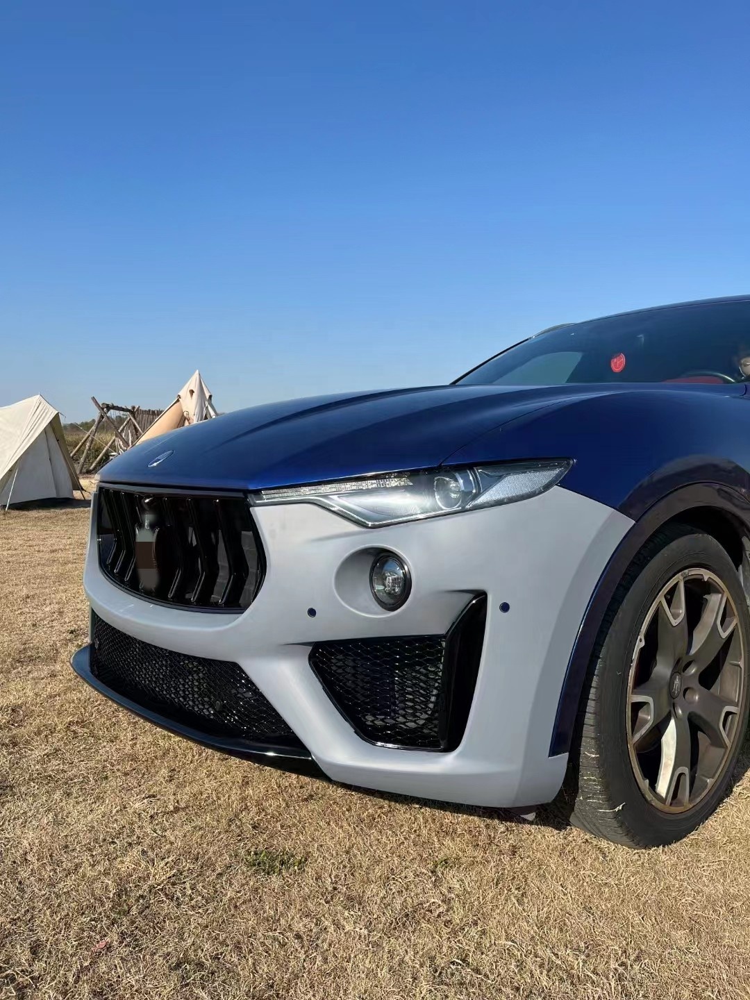 Maserati Levante Front Bumper Kit Upgrade To Modena S GTS Version For Improved Look