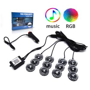 Wholesale Foot Star LED Car Atmosphere Light Car APP Mobile Phone Bluetooth from china suppliers