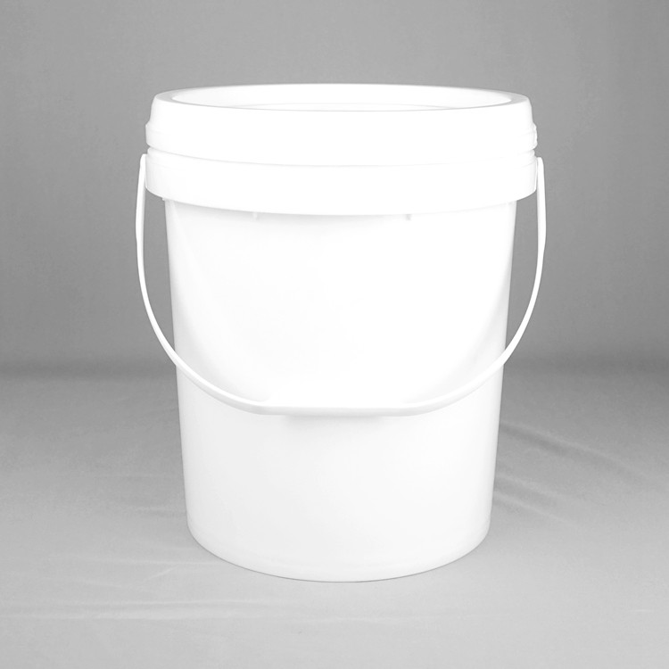 Fertilizers Coatings Round Plastic Bucket 17kg With Lid And Handle