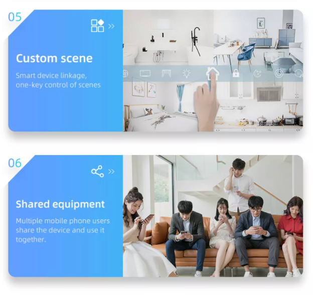 UK UN Standard 1 gang WiFi Curved surface switch With Anual Touch Control/APP control/AI voice control
