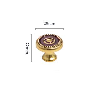 Wholesale 28*22mm Vintage Brass Cabinet Handles Brass Kitchen Cabinet Handle Door Pulls from china suppliers