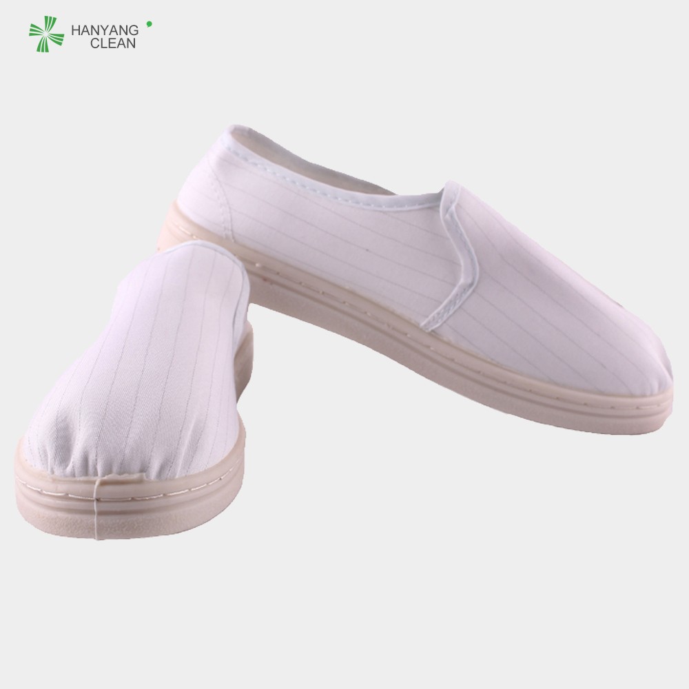 Warm anti-slip clean room antistatic esd working canvas shoes esd PU dustproof shoe