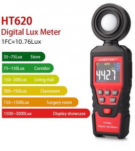 Wholesale 10000FC Digital Lux Meter , LCD Bargraph Lux Meter Light Meter from china suppliers