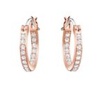Elegant Earrings Blue White Cz 925 Sterling Silver Dangle Hoop Earrings For