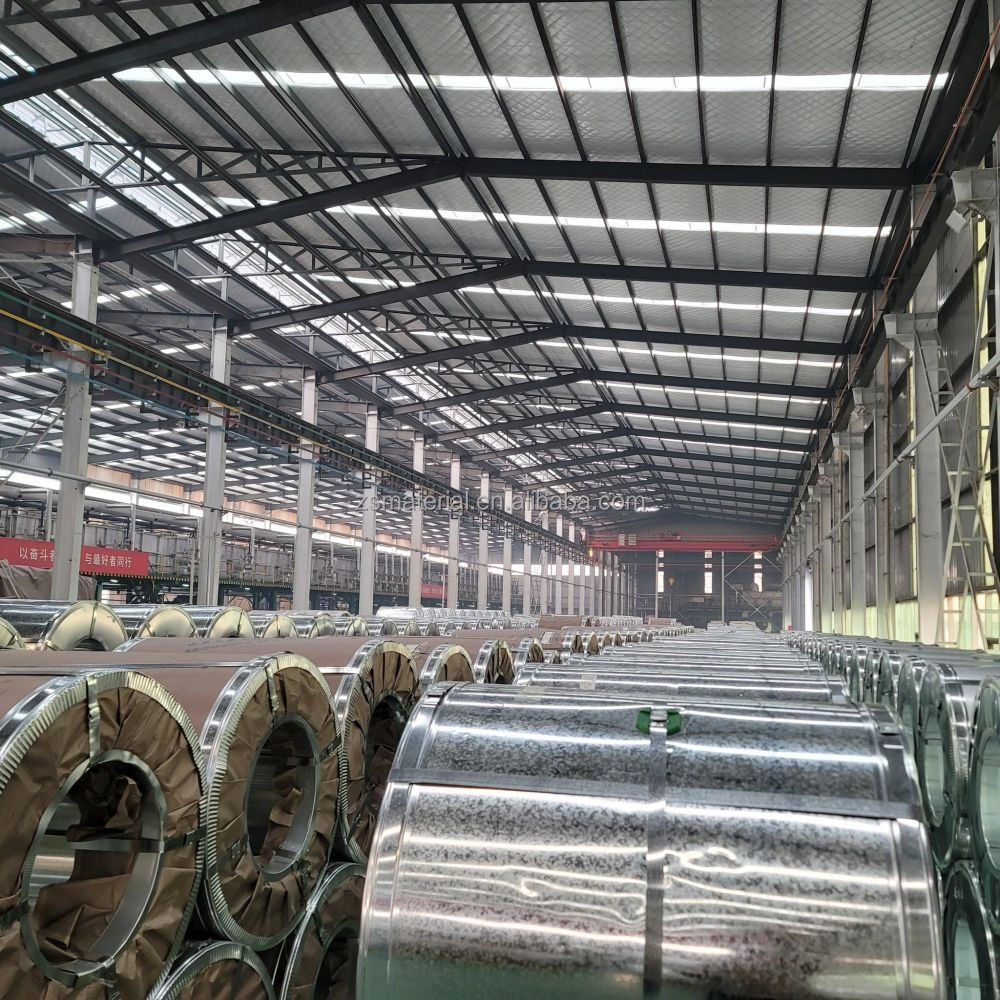 GS Certified Zinc Coated Galvanized Steel Coil for Construction and Decoration 600-1500mm Width 80g Big Spangle