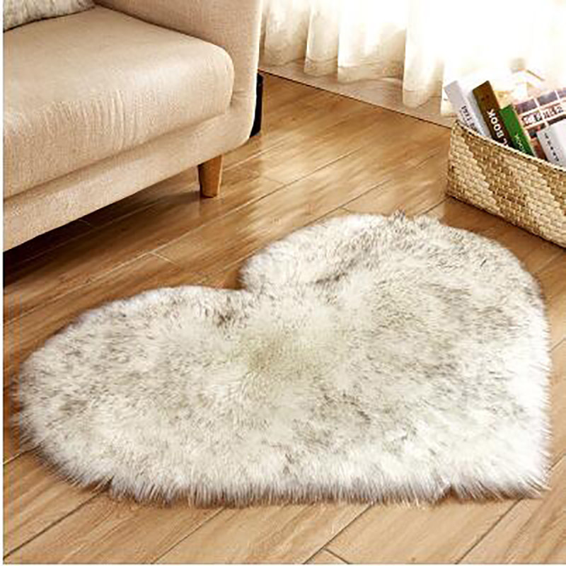 Soft Plush Sheepskin Floor Mats rug Cushion for Hotel