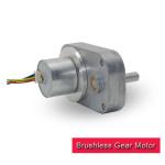 38GF2418 Small Brushless DC Motor , L Shape Spur Gearbox 12v Brushless Motor