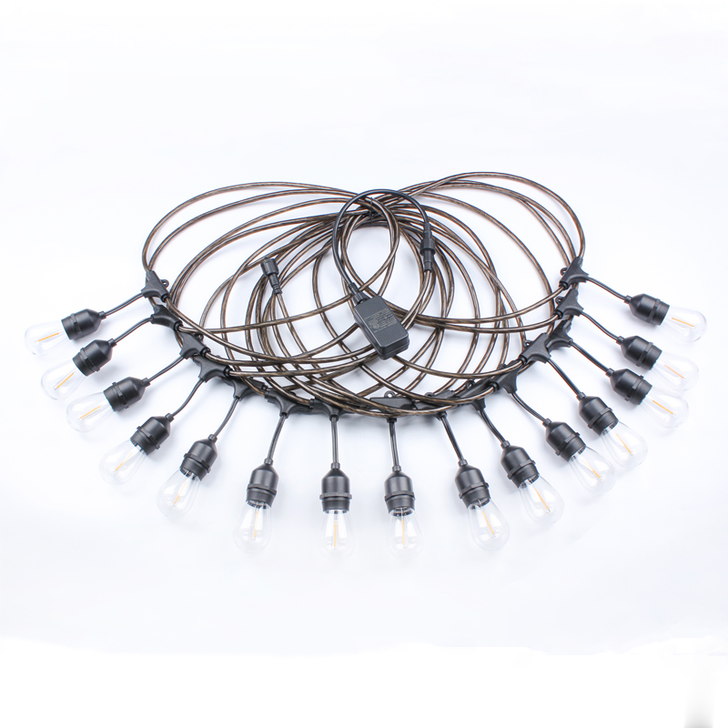 RGBW S14 Warm White 10M 15M Outdoor Bulb String Lights