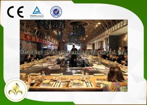 Wholesale Non Standard Rectangle / Circle Outdoor Hibachi Table With Multiple Seats 8KW from china suppliers