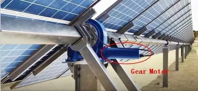 Solar Tracker Gear Motor with 133:1 Ratio 80 n.m 9rpm rated speed 2