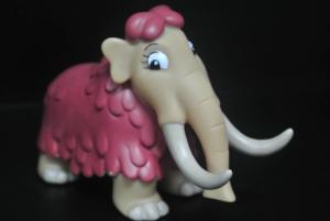 Wholesale Mammoth Elephant Collectible Vinyl Toys With Long White Tooth 8*7*5cm from china suppliers