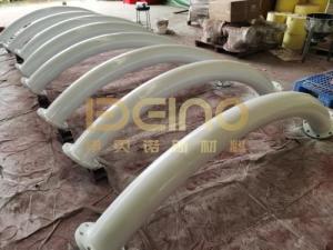 Wholesale Heat Resistance Alumina Ceramic Pipe Ceramic Lined Steel Composite Pipe from china suppliers