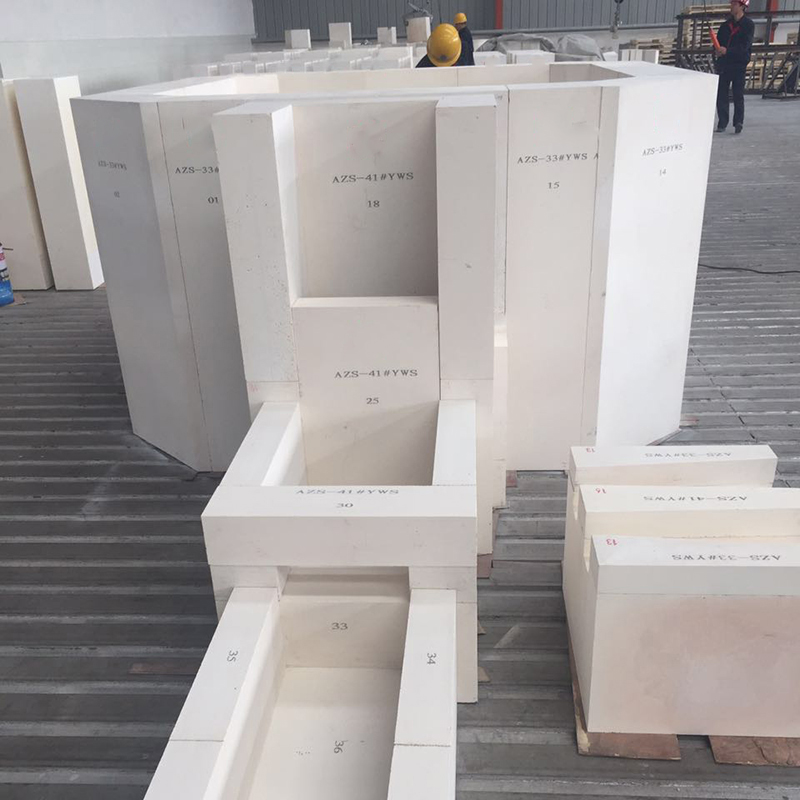 Fused Zirconium Corundum Refractory Bricks for High Refractoriness Degree 1770°-2000°