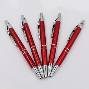 Wholesale Customizable Aluminum Ball Pen Red Classic Design Metal Ballpoint Pen Logo Pen from china suppliers