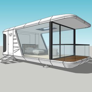Wholesale 28 ㎡ Mobile Space Capsule Home 1-2 People Capacity Prefab Capsule House from china suppliers