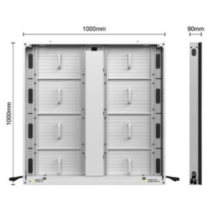 Wholesale P4.8 Fixed LED Screen Panel Outdoor Full Front Access 1000×1000mm from china suppliers