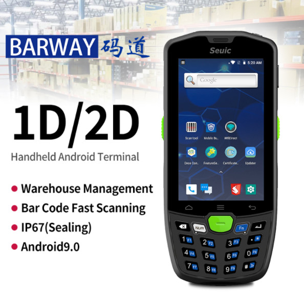 1D 2D QR Code Handheld Data Collector 4G WIFI NFC For Warehouse
