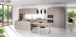 Modulate Open Shelf Plywood Door Material Kitchen Cabinet Furniture for Hotels
