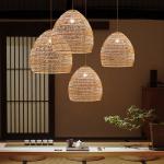 Wicker basket pendant lights Kitchen Dining room Sitting room Decor (WH-WP-18)