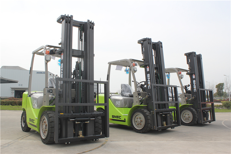 Side Shifter Triplex Mast Container Forklift Truck