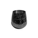 18 Oz Stainless Steel Wine Glass Black Wine Tumbler Food Grade Test