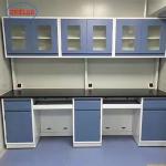 Alkali Resistant Hospital Lab Furniture Wall Bench C Frame Waterproof