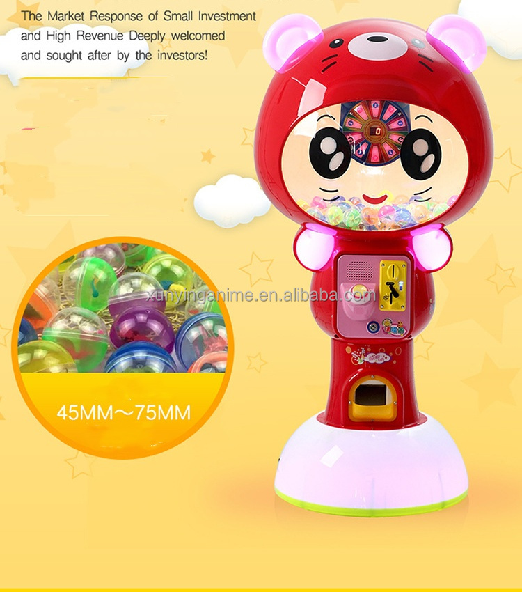 Picture Included 1 Player Amusement Coin-Operated Gashapon Toy Capsule Vending Machine