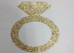 Wholesale 300gsm Glitter Glitter Paper Letters 5&quot; Tall Gold Glitter Paper Ring from china suppliers