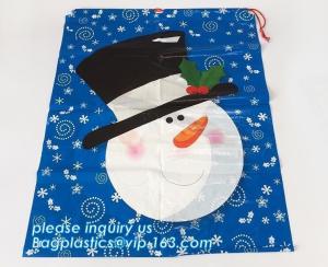 Wholesale Christmas manufacturer wholesales santa sacks large size gift bags,Jumbo Plastic Poly Bag giant plastic christmas decora from china suppliers