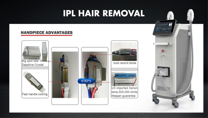 Professional Permanent IPL OPT Epilator Skin Rejuvenation Hair Removal Machine