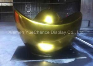 Wholesale Golden Color Painting Fiberglass Resin Statues Ancient Gold Ingot Statue from china suppliers