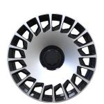 PCB 112mm Mercedes Benz Replica Wheels 20x8.5 20x9.5 Inch Black Machined Surface