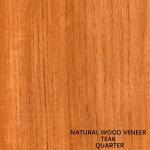 Furniture And Hotel Natural Teak Wood Veneer Quarter Cut Straight Grain Clear