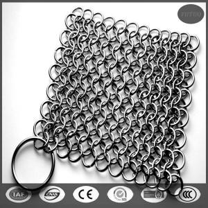 Wholesale stainless steel 316 premiun 7x7inch,ring size :10mm chainmail scrubber made in china from china suppliers