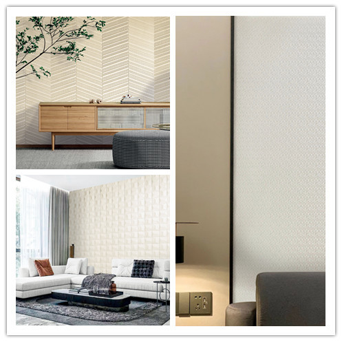 3D Design Embossed Decorative Veneer Panels For Home Decoration And Office Use