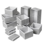 Foldable Cloth Storage Box 1.5mm Paper Board Drawer Organizer Cube